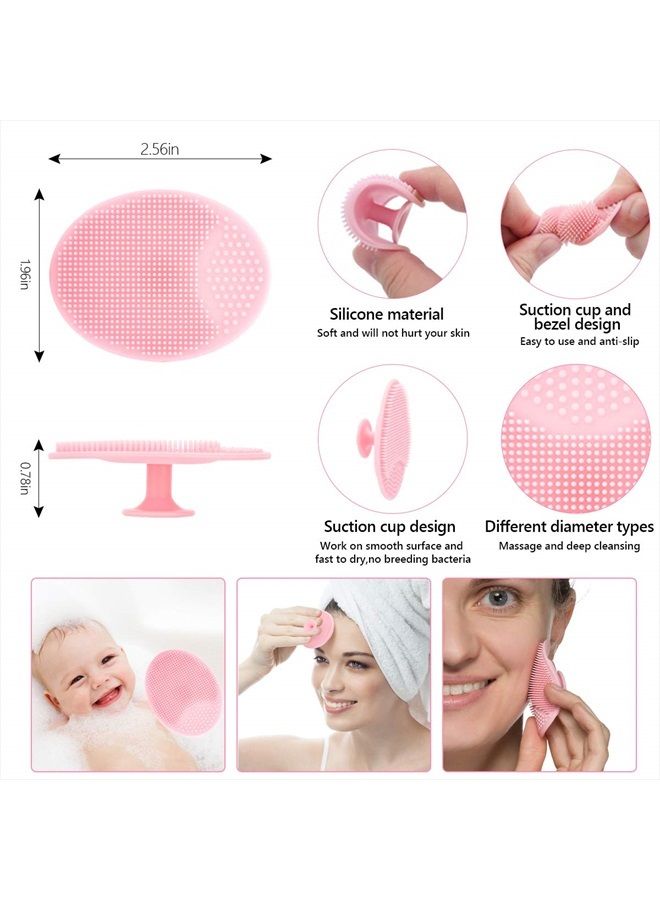 Yokilly Silicone Face Scrubber, 2pcs Exfoliating Lip Brush, 2pcs Face Cleansing Brush,2pcs Silicone Face Mask Brush Exfoliator Blackhead Skin Care Tool - Image 4