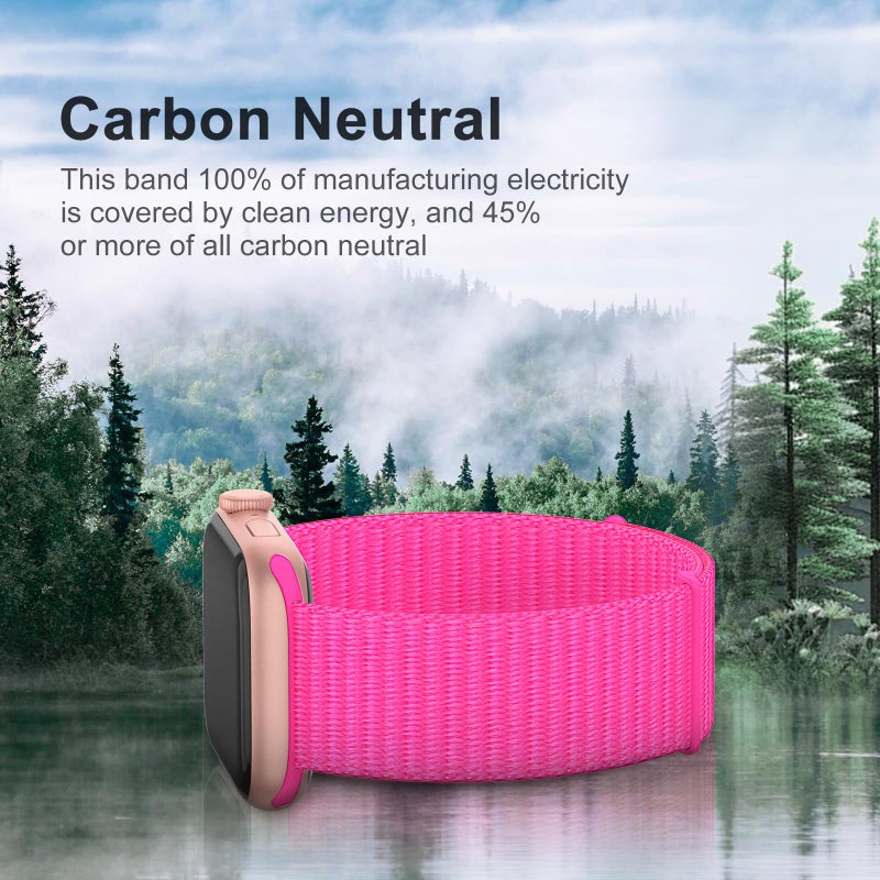 AMSKY Sport Nylon Loop Band Compatible with Apple Watch Bands 38MM 40MM 41MM 42MM 44MM 45MM 46MM 49MM Women Men,Breathable Adjustable Straps for iWatch Band Series 11 10 SE 9 8 7 6 5 4 3 2 Ultra - Image 4