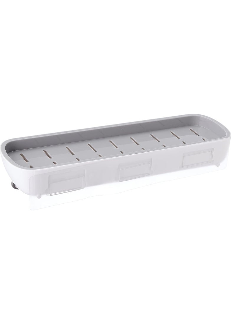 ecoco - ECOCO E1923 Multi Function Wall storage Shelf - Grey White - Image 1
