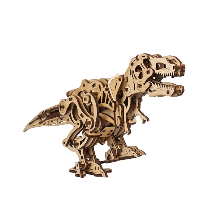 UGEARS Wooden 3D Puzzles for Adults - Tyrannosaurus Rex Dinosaur Model Kit Craft Kits for Adults Women and Men - 3D Wooden Dinosaur Automaton Models for Adults to Build Wood Puzzles Adult - 249 Pcs - Image 4