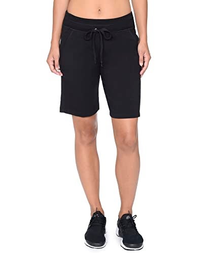 Danskin Women's Essential Bermuda Short, Black, Large - Image 2