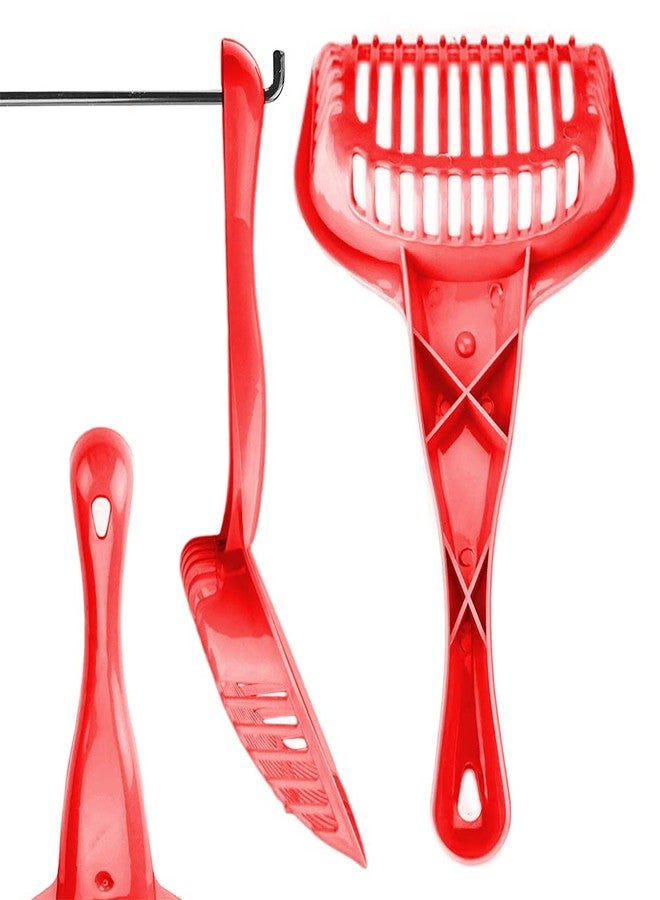 اي تي بي مجرفة تنظيف فضلات الحيوانات الأليفة مقاس 11 بوصة، أداة تنظيف بلاستيكية صحية لصندوق فضلات الكلاب والقطط، متعددة الألوان، سهلة الإمساك - Image 5