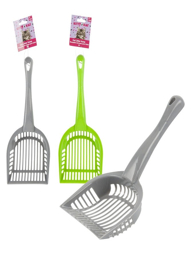 اي تي بي مجرفة تنظيف فضلات الحيوانات الأليفة مقاس 11 بوصة، أداة تنظيف بلاستيكية صحية لصندوق فضلات الكلاب والقطط، متعددة الألوان، سهلة الإمساك - Image 2