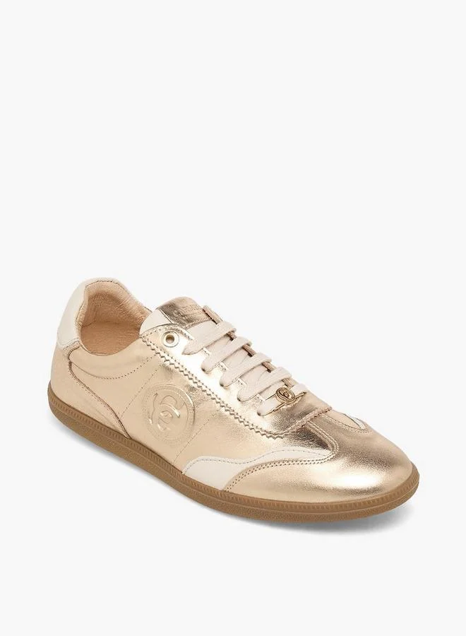 Carmela Women Lace-Up Leather Ankle Sneakers