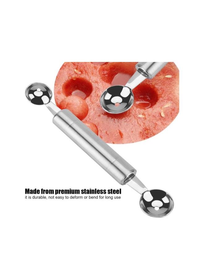 WYBOT - Melon Baller Scoop, Stainless Steel Fruit Melon Baller Carving Knife for Watermelon Cantaloupe (Double Ball Ends) - Image 1