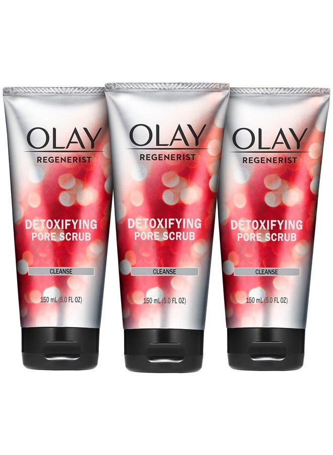 Olay Facial Cleanser Regenerist Detoxifying Pore Scrub & Exfoliator 5 Fl Oz (Pack Of 3) - Image 2