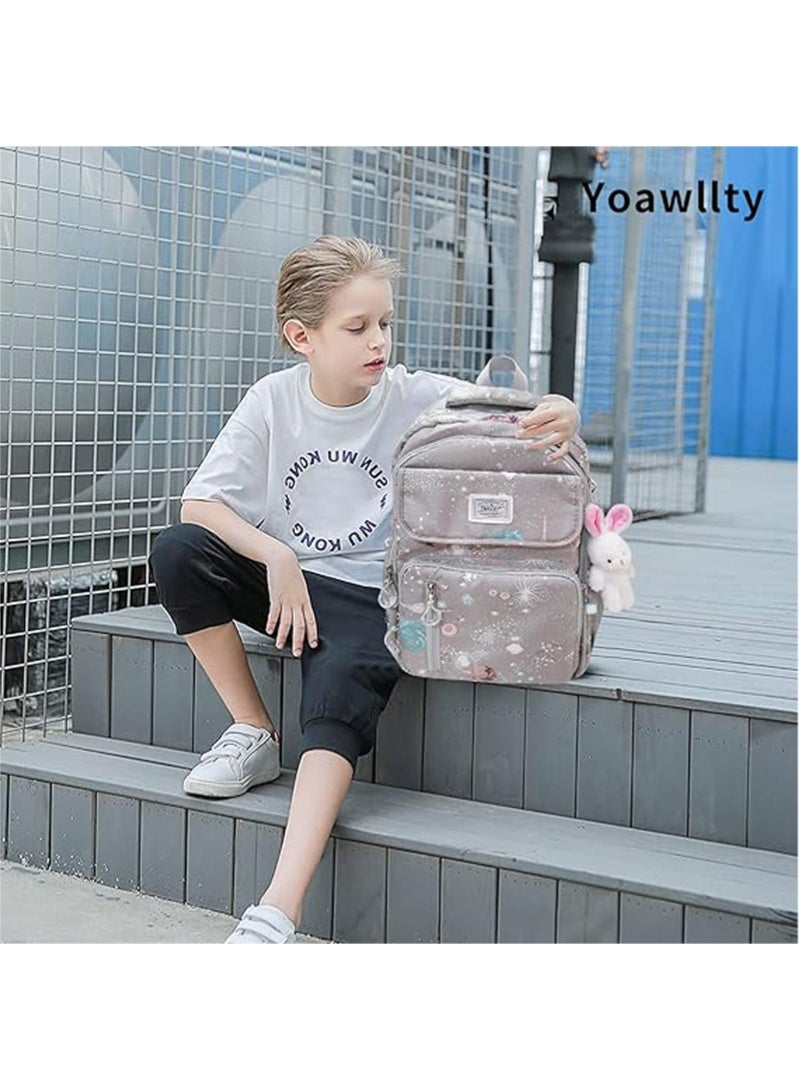 School Bags for Girls, Backpack for Kids Girls, School Bookbag for Elementary, Lightweight Single School Bag for Students - Image 2