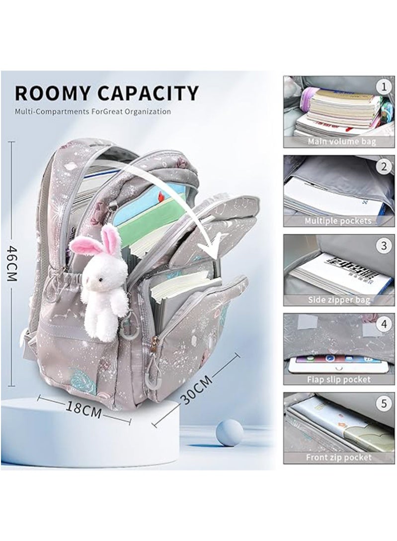 School Bags for Girls, Backpack for Kids Girls, School Bookbag for Elementary, Lightweight Single School Bag for Students - Image 3