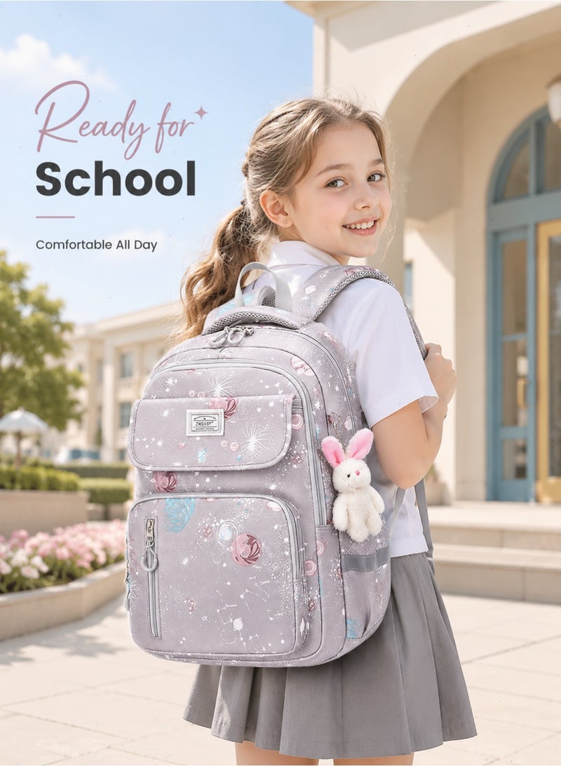 School Bags for Girls, Backpack for Kids Girls, School Bookbag for Elementary, Lightweight Single School Bag for Students - Image 5