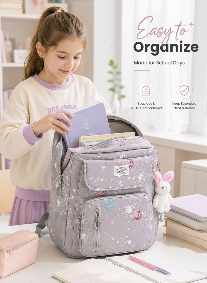 School Bags for Girls, Backpack for Kids Girls, School Bookbag for Elementary, Lightweight Single School Bag for Students - Image 4