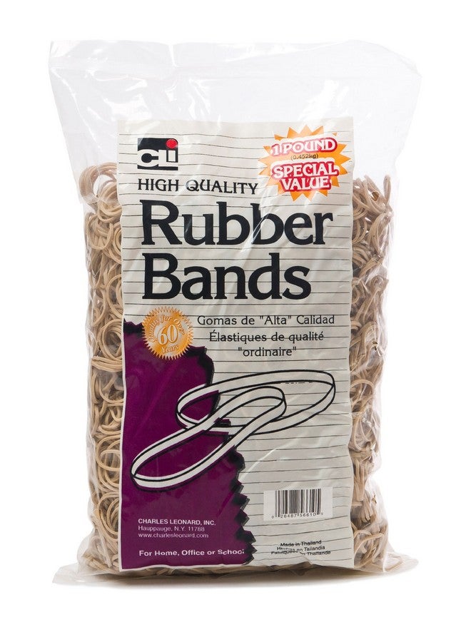 Charles Leonard Rubber Bands, 32 (3 X 1/8 Inches), Amber, 1 Pound Bag (56632)