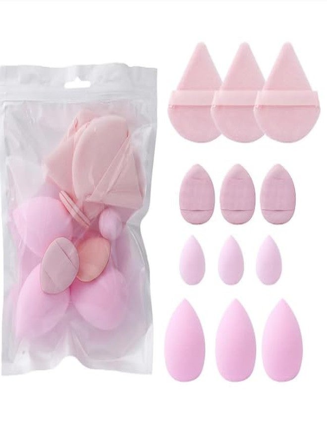 Aternal مجموعة إسفنجات مكياج أترنال، 12 قطعة، تتضمن 3 إسفنجات دمج، و3 إسفنجات دمج صغيرة، و3 إسفنجات صغيرة للأصابع، و3 إسفنجات مثلثة الشكل، مناسبة للسوائل والكريمات والبودرة، مجموعة إسفنجات مكياج متعددة الألوان لجميع أنواع البشرة - Image 3