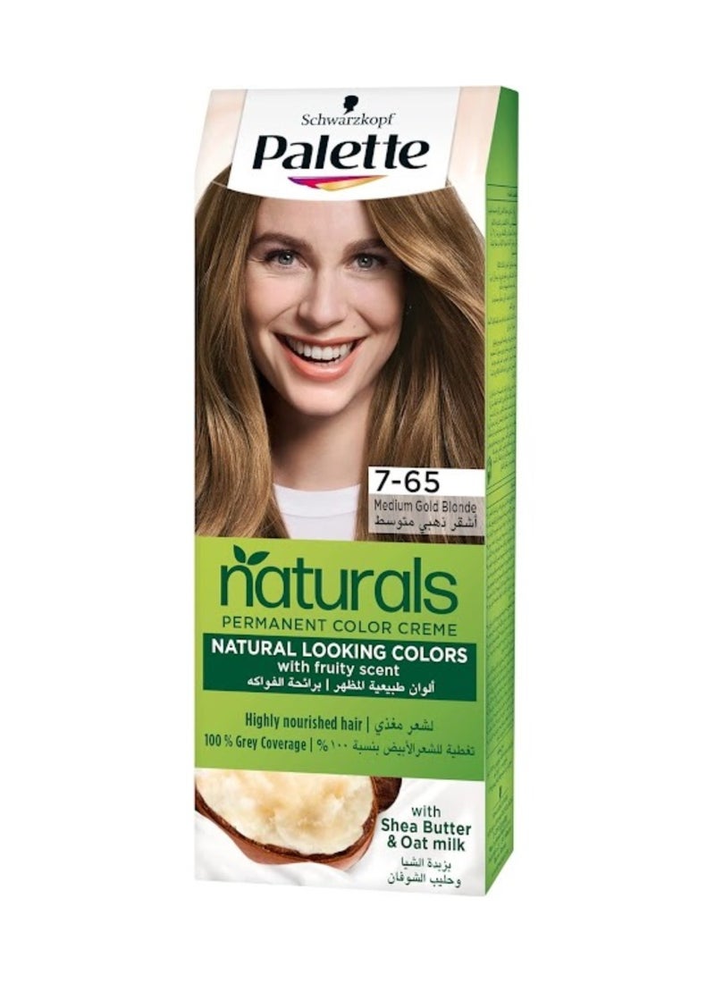 Palette Permanent Naturals Color Creme 7-65 Medium Gold Blonde
