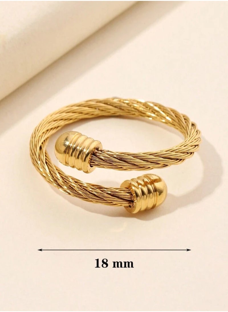 sixtyfour Elegant & High Quality Stainless Steel Ring For Women Size 7  - Image 3