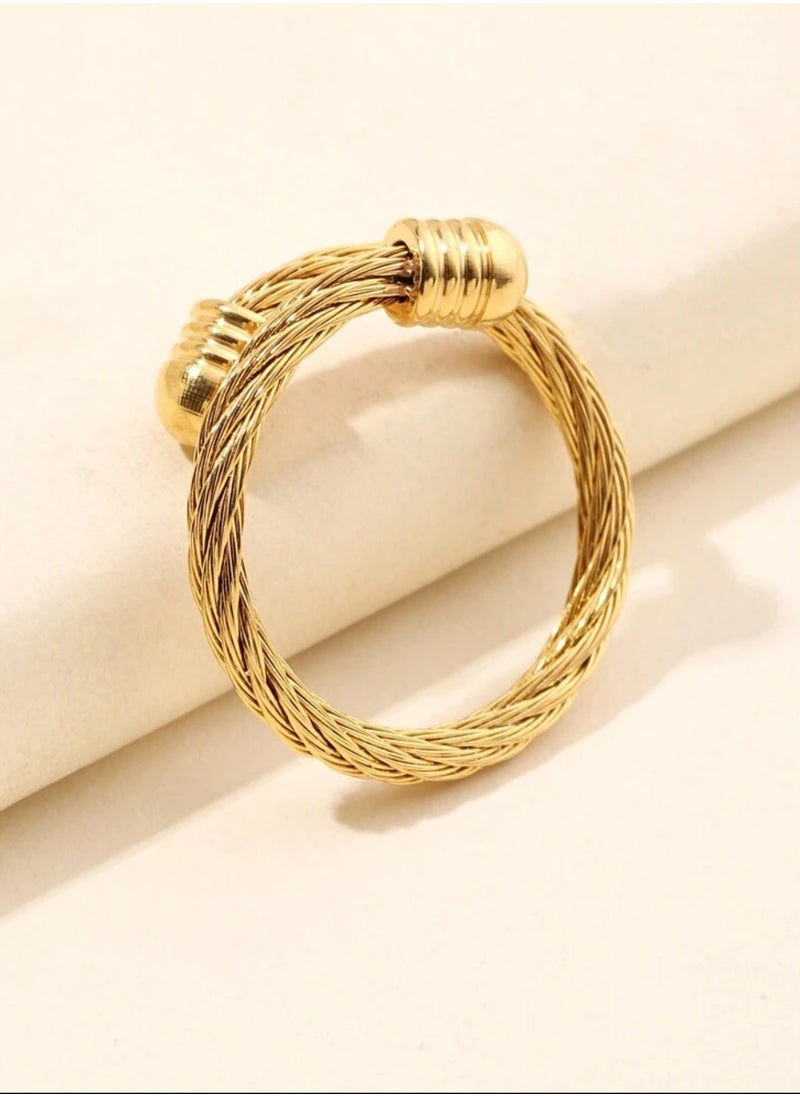 sixtyfour Elegant & High Quality Stainless Steel Ring For Women Size 7  - Image 2