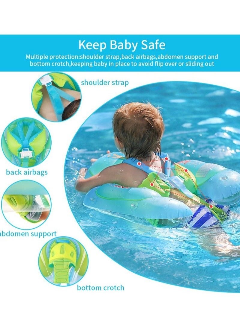 Swim Ring With Shade Awning Swimming Pool Float Toy For 3-48 months  - Image 5