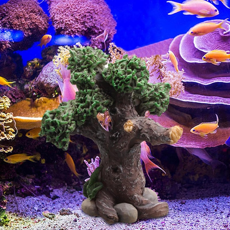 Aquarium Bonsai Tree, Fish Tank Decoration Ornament,Creative,DIY Landscape Accessories,Resin for Gardening Aquarium Decor - Image 4