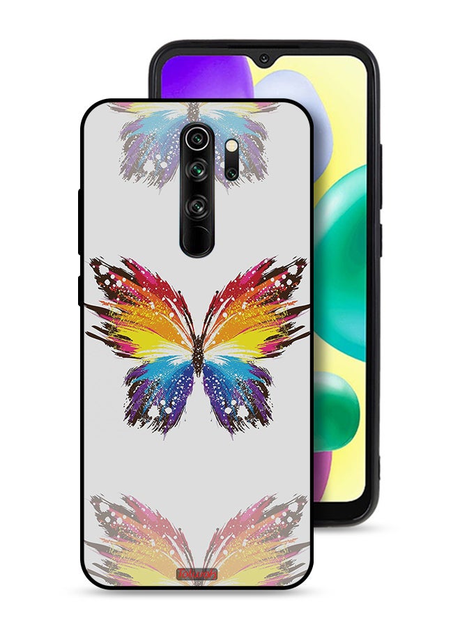 Tolwak Xiaomi Redmi Note 8 Pro Protective Case Cover Digital Art Simple Background Minimalism Butterfly - Image 1