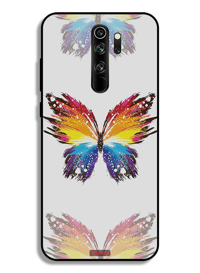 Tolwak Xiaomi Redmi Note 8 Pro Protective Case Cover Digital Art Simple Background Minimalism Butterfly - Image 2