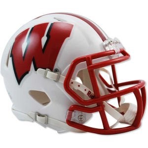 Riddell NCAA Wisconsin Badgers Speed Mini Helmet - Image 2