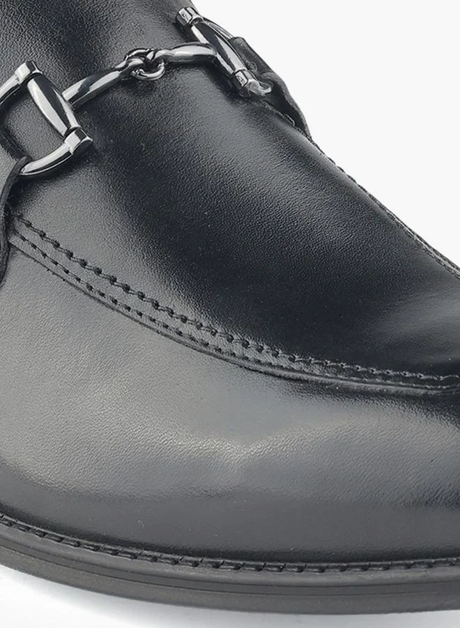 DUCHINI BLACK Men Metallic Accent Slip-On Loafers for Men | Best Price UAE