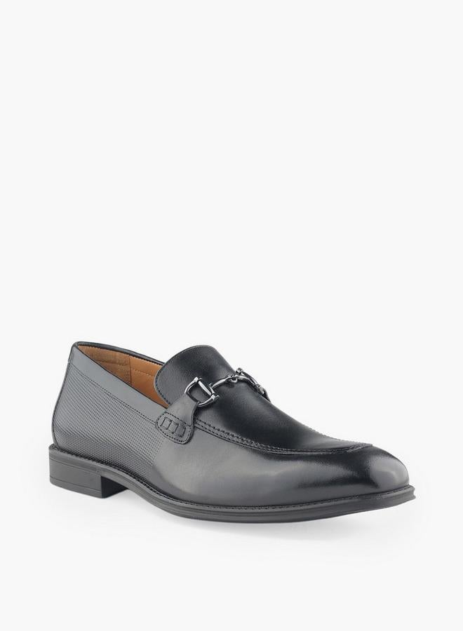 DUCHINI Men Metallic Accent Slip-On Loafers - Image 2