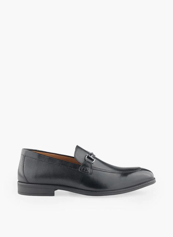 Duchini BLACK Men Metallic Accent Slip-On Loafers for Men | Best Price UAE