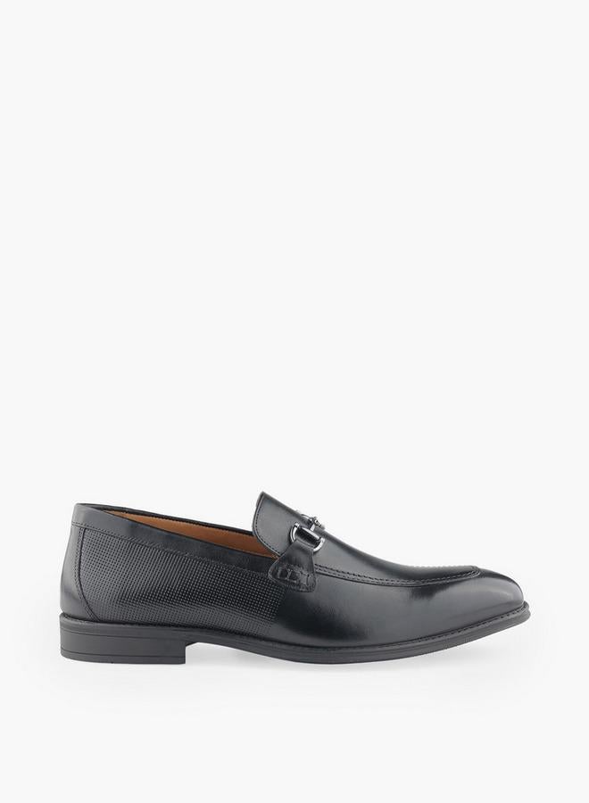 DUCHINI Men Metallic Accent Slip-On Loafers - Image 3