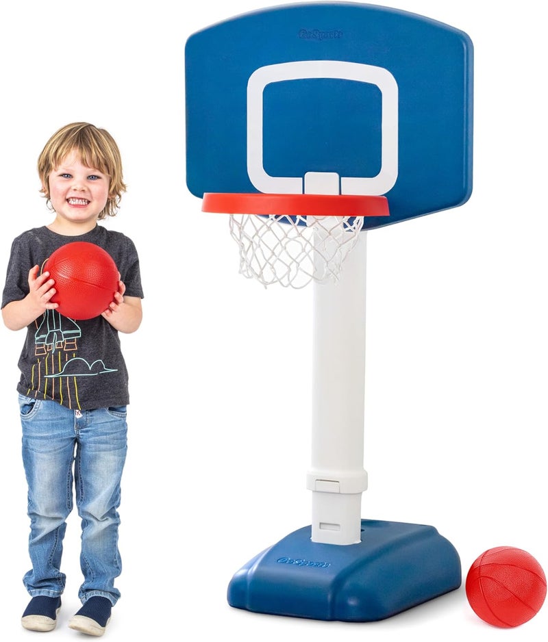 GoSports GoSports Tot Shot Toddler Basketball Set  Kids Indoor  Outdoor Toy Hoop with Adjustable Height - Image 1