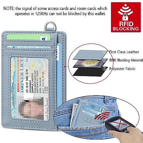 FurArt Slim Minimalist Wallet, Front Pocket Wallets, RFID Blocking, Credit Card Holder for Men-Gray Blue - Image 5