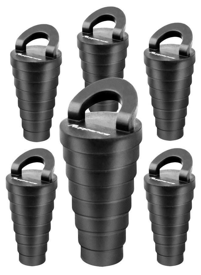 Ruppence 1.25" Kayak Scupper Plugs for Boats, Livewell Boat Drain Plug Kit, Kayak Plugs for Sit on Top with Ring Pull, Push-in Stopper for Drain Holes (6 Packs) - Image 1