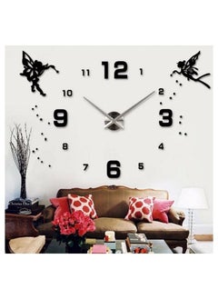 Dream Zone Large 3D Wall Clock Watch Clocks DIY Mirror Deer Head Stickers Art Deco Living Room Quartz Needle Europe horloge Home Decor 