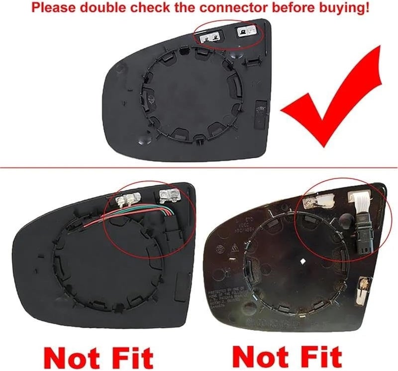 QASULER Wing Mirror Glass for BMW X5 X6 Series - Image 4