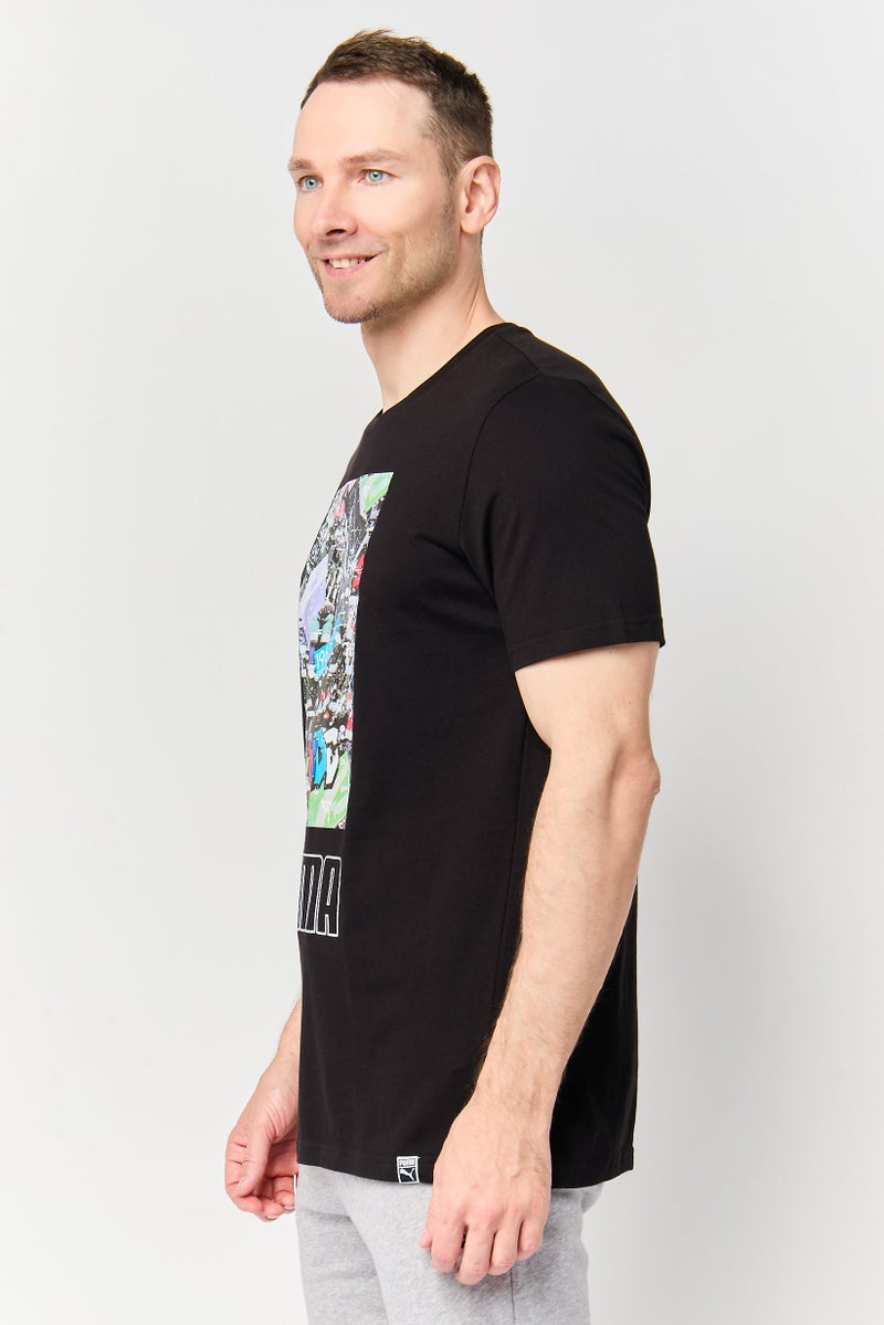 PUMA Men Sportswear Fit Short Sleeve Outdoor T-Shirt, Black - Image 3
