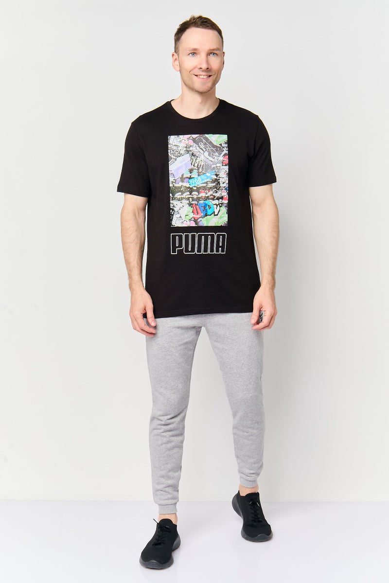 PUMA Men Sportswear Fit Short Sleeve Outdoor T-Shirt, Black - Image 2