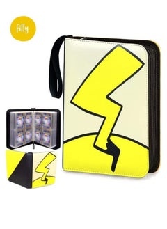 Filly Filly Card Holder Binder Carrying Case for Pokemon Cards Portable Trading Cards Holder Collector Album holder holds 400 Cards with 50 Removable Sheets and 4 Pockets  - Image 1
