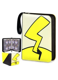 Filly Filly Card Holder Binder Carrying Case for Pokemon Cards Portable Trading Cards Holder Collector Album holder holds 400 Cards with 50 Removable Sheets and 4 Pockets  - Image 2
