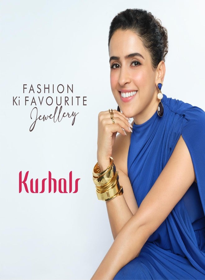 KUSHAL'S Fashion Jewellery Mint Gold Polished Copper Trendy Earrings, Best for Casual Wear & Special Occasion - 455887 - Image 3