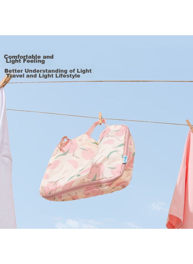 Sometimes Time Travel Storage Bag Luggage Organizer Bag For Business Trips, Travel, Clothes, Underwear Sorting Pack Peach Pink 6-piece Set - Image 5
