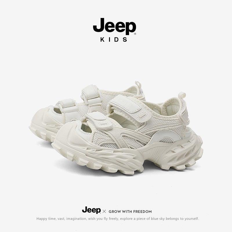Jeep Children'S Sandals Summer Hollow Sneaker Breathable Non-Slip Beach Shoes Boys Net Shoes - Image 1