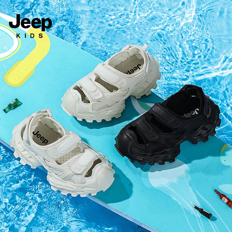Jeep Children'S Sandals Summer Hollow Sneaker Breathable Non-Slip Beach Shoes Boys Net Shoes - Image 3