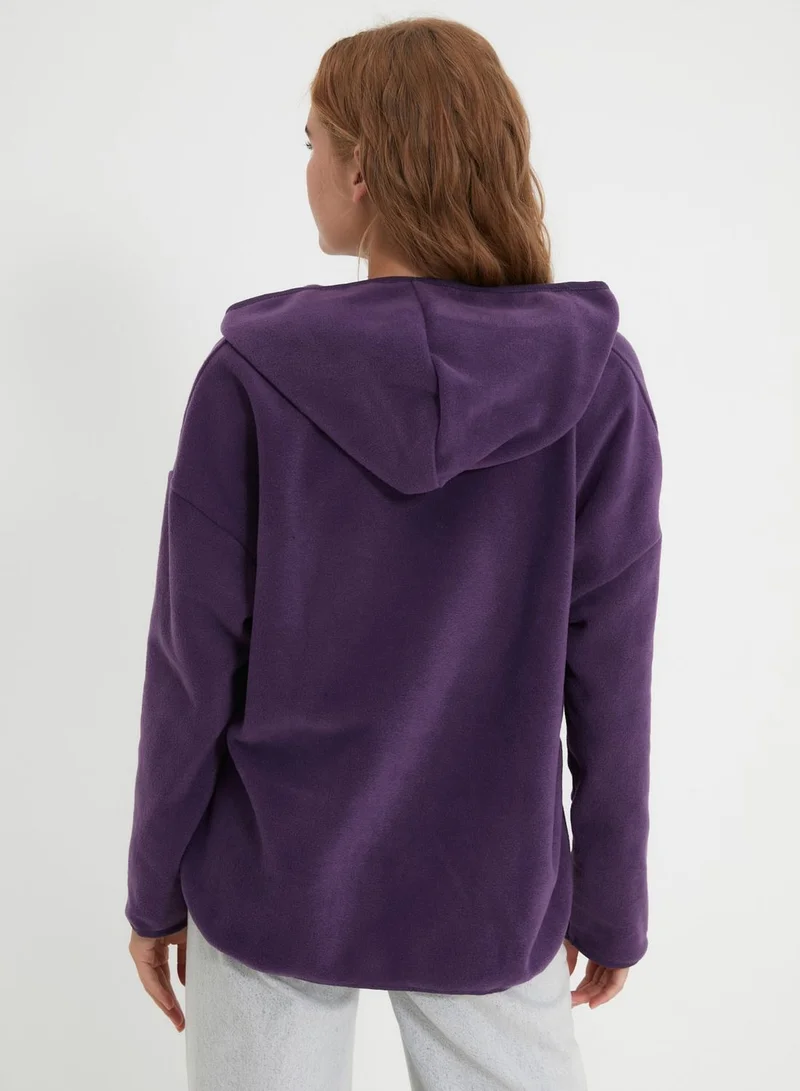 trendyol Round Neck Knitted Sweatshirt