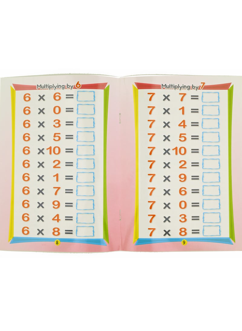 اكتب وامسح جدول الضرب انجليزي سلسلة عالم المعرفة - Image 3
