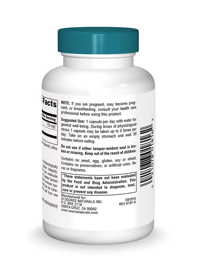 Source Naturals Wellness Transfer Factor 125Mg 60 Capsules - Image 3