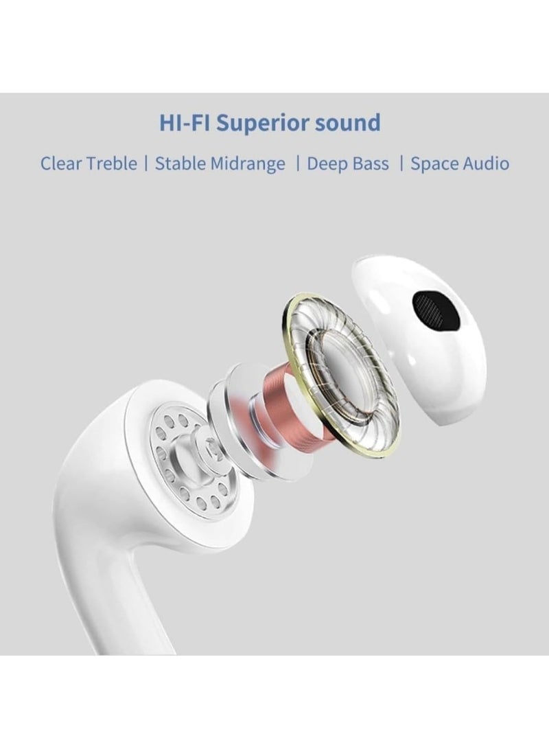 JAJEEK 3rd Generation Wireless Headphones, Bluetooth Earphones, Wireless Earbuds, Touch Control, Noise Cancelling, and Adaptive Transparency, Charging case, - Image 2