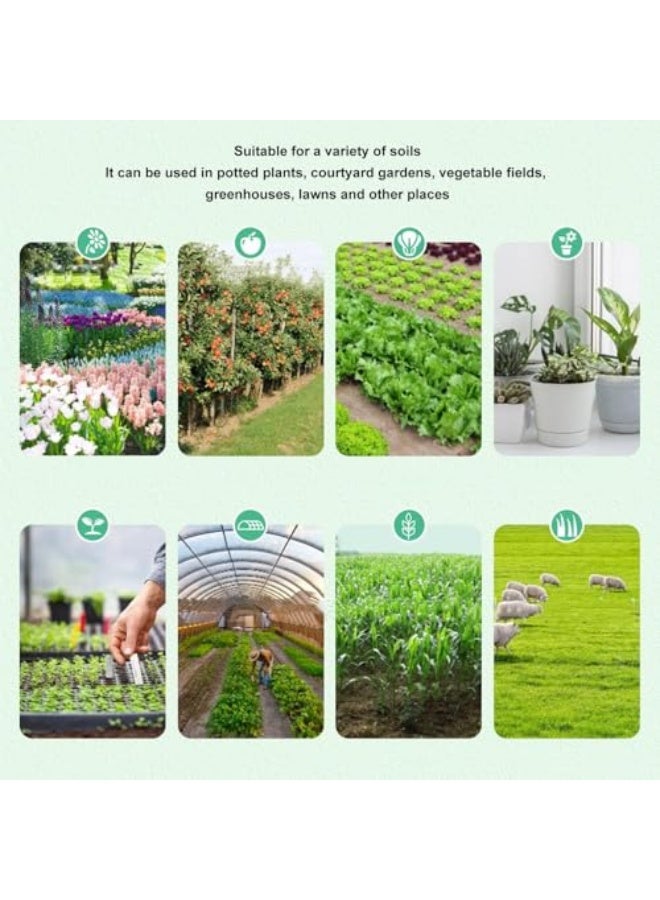 Generic Soil Test Meter, 5-in-1 Kit Soil Moisture Meter/Soil PH Meter/Soil Temperature/Environment Humidity/Sunlight Intensity LCD Display for Garden Lawn Plant  - Image 2