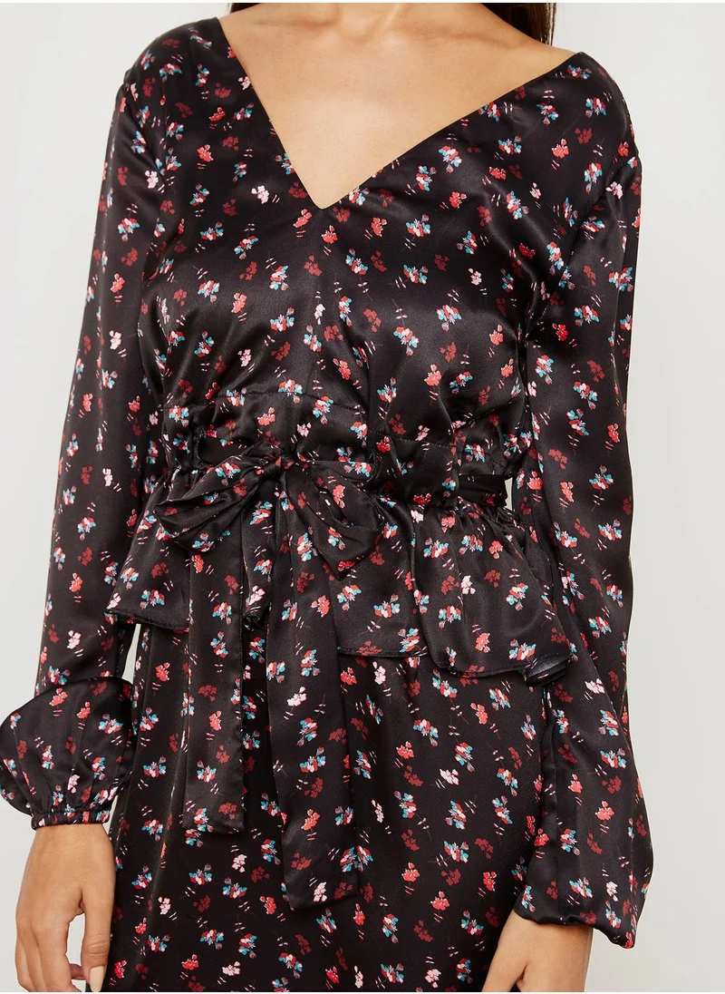 LOST INK Floral Print Maxi Dress