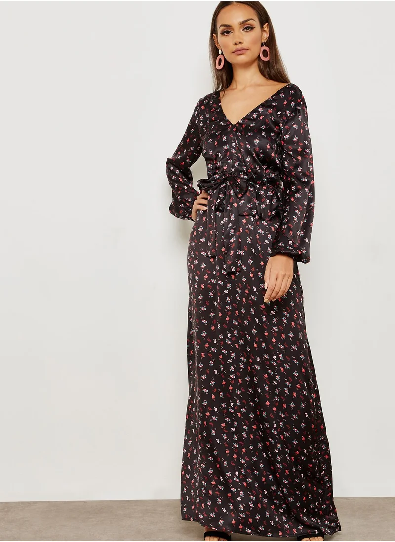 LOST INK Floral Print Maxi Dress