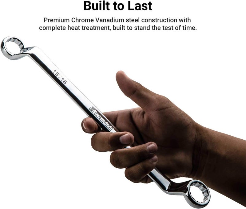 Capri Tools 1/4 x 5/16 in. 75-Degree Deep Offset Double Box End Wrench - Image 4