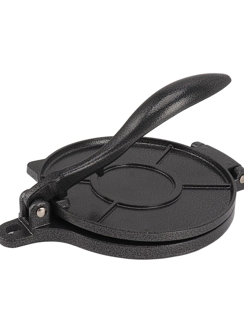 Tortilla Press, Aluminum Alloy Tortilla Maker, Heavy Duty Roti Maker Press, Quesadilla Maker, Pataconera for Flour Tortilla, Tawa (16cm Black) - Image 1